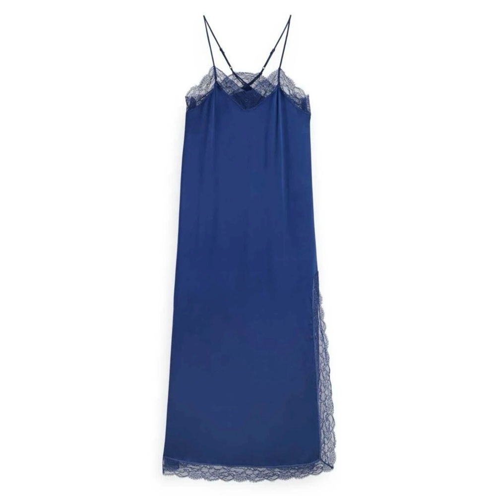 NEW Scotch & Soda Cami Maxi Dress Lace Slip - Picture 2 of 9